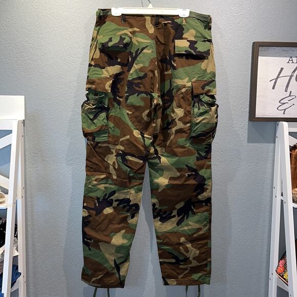 Trousers, Hot Weather, Woodland Camouflage Pattern, Combat. Size Large Long - Picture 4 of 11
